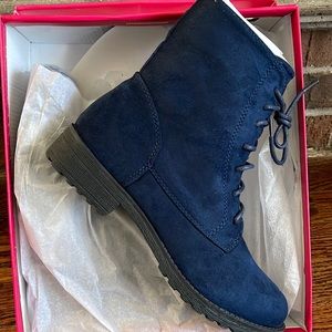 So Soft beautiful shades of blue!! Waterproof ankle boots!!